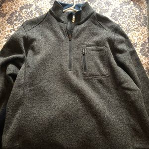 Wool rich quarter zip